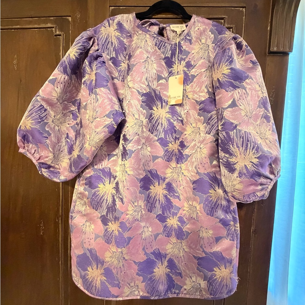 Floral Purple and Pink Dress